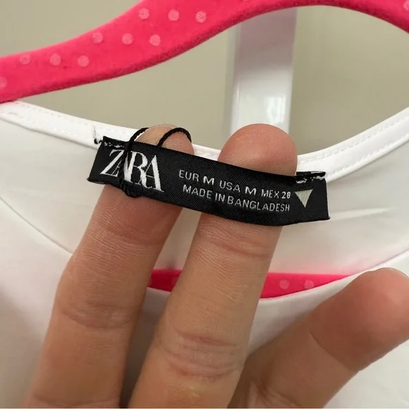 Zara men long sleeve shirt white new with tags M - Picture 5 of 5